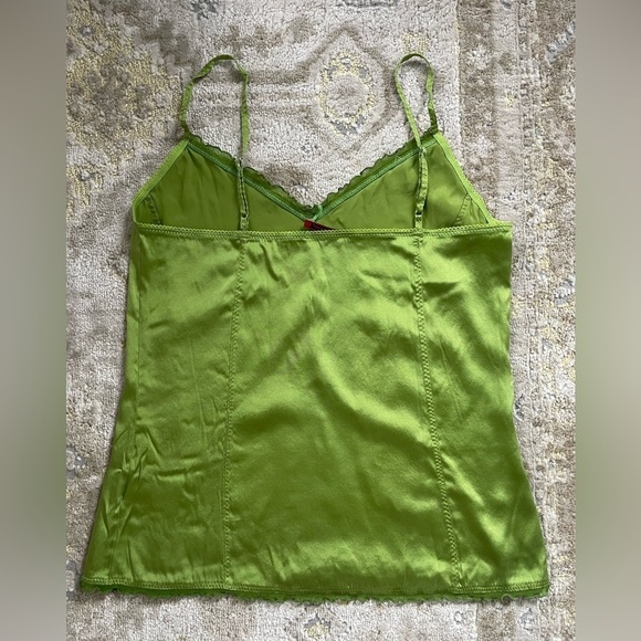 Luisa Cerano Chartreuse Silk Cami - Picture 3 of 10